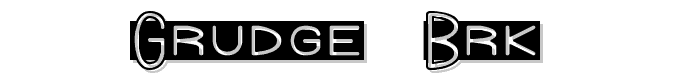 Grudge (BRK) font